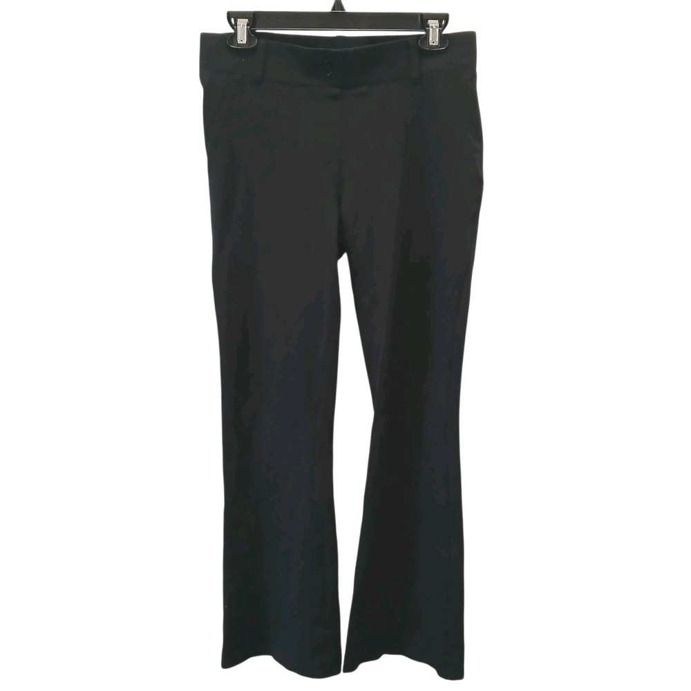 Betabrand Black Yoga Bootcut Dress Pant Size Medium Petite Comfort Stretch Ponte